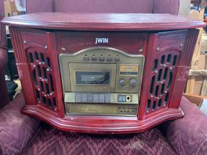 lot 21 image: Cassette, 3 Disk & Record Player