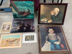 lot 38 image: Lot of 7 Pieces of Artwork