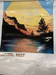 lot 47 image: Capital Reef Poster 25 X 28