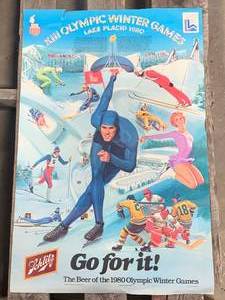 lot 48 image: 1980 Schlitz Olympic Poster 17 x 26