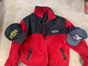 lot 59 image: Captain Morgan XL Jacket & 2 Hats