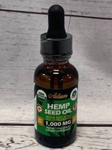 lot 68 image: New, Sealed 1000mg Hemp Seed Organic Oil