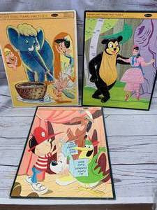 lot 71 image: Lot of 3 (1963, 1964) Frame Tray Puzzles