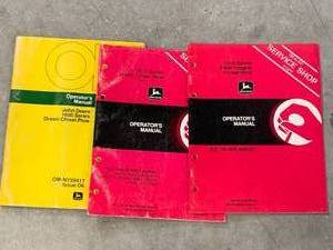 lot 83 image: Lot of 3 John Deere Manuals ($15 to $40 each on ebay)