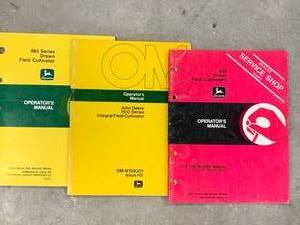 lot 85 image: Lot of 3 John Deere Manuals ($15 to $40 each on ebay)