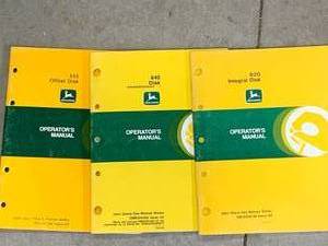 lot 90 image: Lot of 3 John Deere Manuals ($15 to $40 each on ebay)