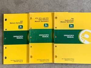 lot 92 image: Lot of 3 John Deere Manuals ($15 to $40 each on ebay)