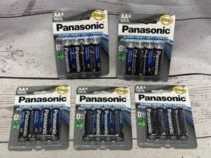 lot 99 image: Lot of 5 Pack AA Panasonic Battery Exp 2022