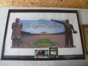 lot 12 image: Brett Farve Memorabilia