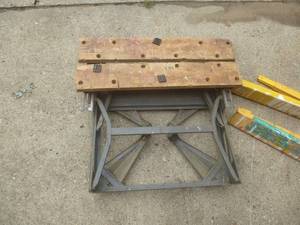 lot 15 image: Saw horses & Porta Table
