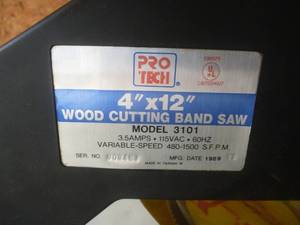 lot 28 image: Pro Tech Band Saw