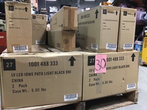 Pallet with mixed cases of new  LV LED Pathoutdoor Lights