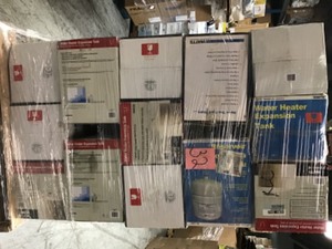 Pallet with Water Heater Expansion Tanks