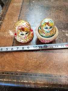 lot 35 image: 4-Piece Wooden Russian Stacking Doll