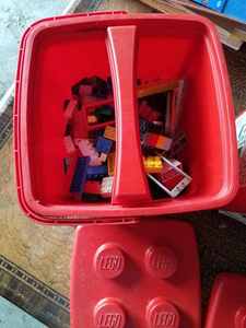 lot 103 image: 2 Containers of Lego Freestyle Pieces (Not Complete - Partially Full