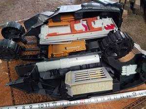 lot 138 image: Large Batmobile Playset - Car Unfolds into the Bat Cave, 23 inches Long 7 inches Tall