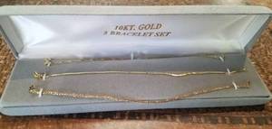 lot 172 image: 10 KT. Gold 3 Bracelet Set