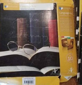 lot 177 image: Home School Curriculum Life Pac Language with Teachers Guide Grade 10