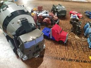lot 189 image: Transformers Lot of 12-Pieces including Cement Mixer Transformer
