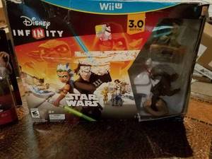 lot 206 image: Disney Star Wars Infinity Wii Set with Original Box and a New Disney Star Wars Infinity Action Figures Set