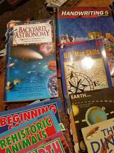 lot 213 image: Assorted Home Schooling Curriculum including Several National Geographic Childrens Books