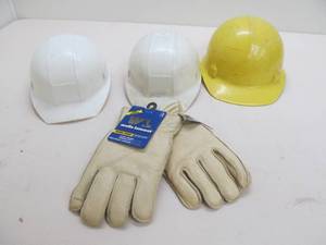 hard hats, Lamont work gloves