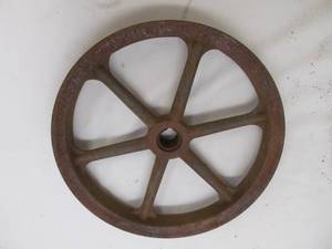 vintage v belt pulley