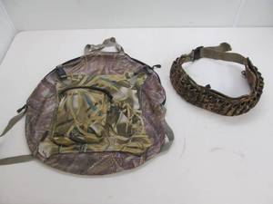 game bag, ammo belt