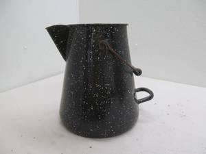 cast iron coffee pot