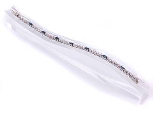 Desirable Sapphire and Diamond Estate Tennis Bracelet in 14k White Gold