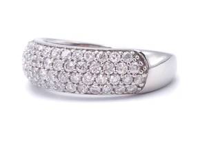 Dazzling Upscale Diamond Estate Ring in White Gold $4150