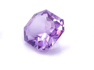 3.14 Ascher Cut Purple Brazilian Amethyst Loose Gemstone