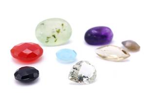 32 Carats of Natural Gemstones Air Blue Opal, Fire Opal, Amethyst, etc.