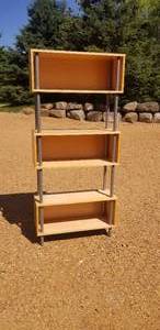 lot 117 image: Blu Dot Bright Contemporary Bookshelf