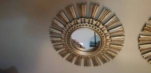 lot 22 image: Pair of Decorative Sunburst Mirrors