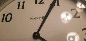 lot 100 image: Baskerville Wall Clock