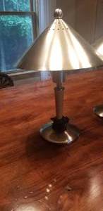 lot 110 image: Pair of Contemporary Metal Table Lamps