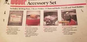 lot 207 image: Weber Charcoal Grill Accessory Kit- NEW IN BOX