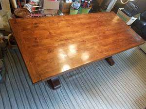 lot 2 image: Gorgeous Restoration Hardware Farmhouse Dining Table