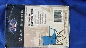 lot 300 image: Mac Sports Portable Lawn Captains Chairs, set of 4