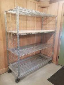 lot 68 image: Heavy-Duty Commercial Wire Storage Rack