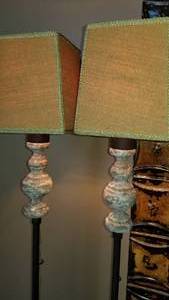 lot 88 image: Pair of Tall Slender Table Laps