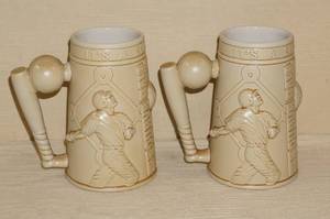 2 Baseball Theme Steins
