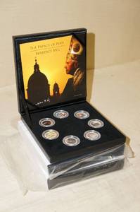 3 Pope Benedict XVI Coin Sets