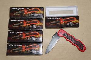 5 New Fire Fighter Theme Pocket Knives