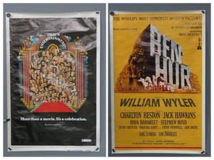 2 Vintage Movie Posters - Ben Hur