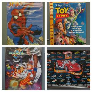 Kids Posters - Space Jam, Toy Story, Hot Wheels