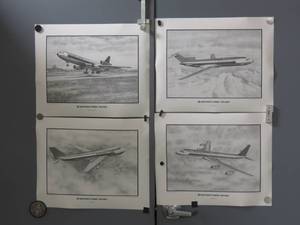 4 Northwest Orient Aircraft Pictures - 1983