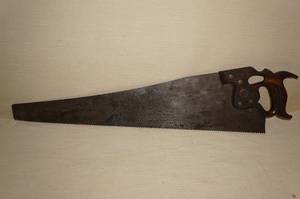 Disston D-100 28 Rip Saw with Thumb Hole 5.5ppi