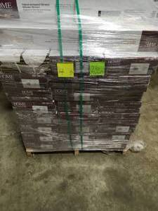 lot 4 image: PALLET WITH 26 CASES OF HOME DECOR COLLECTION Hand Scraped Strand Woven Brown 38 in. T x 5-18 in. W x 36 in. L Engineered Click Bamboo Flooring CUSTOMER RETURNS SEE PICS